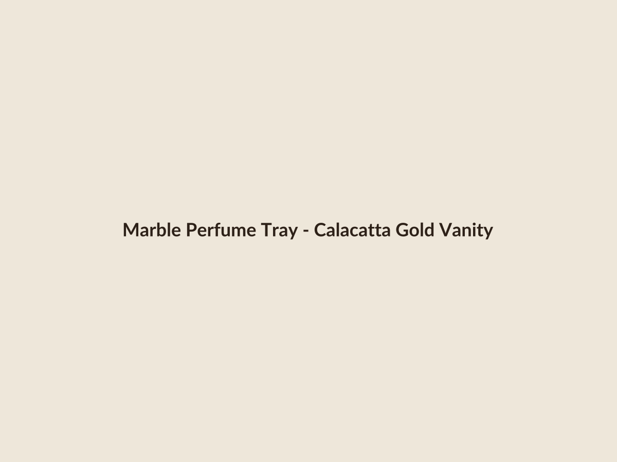 Marble Perfume Tray - Calacatta Gold Vanity main product image