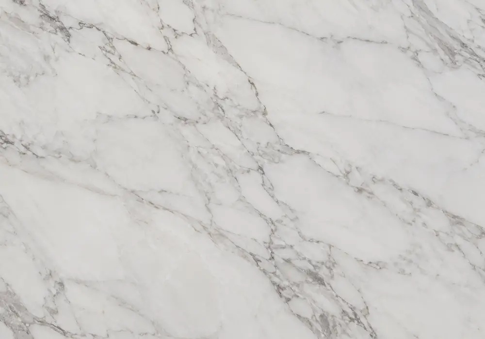 Afyon White marble bright feature wall with luminous crystalline white stone and delicate warm veining
