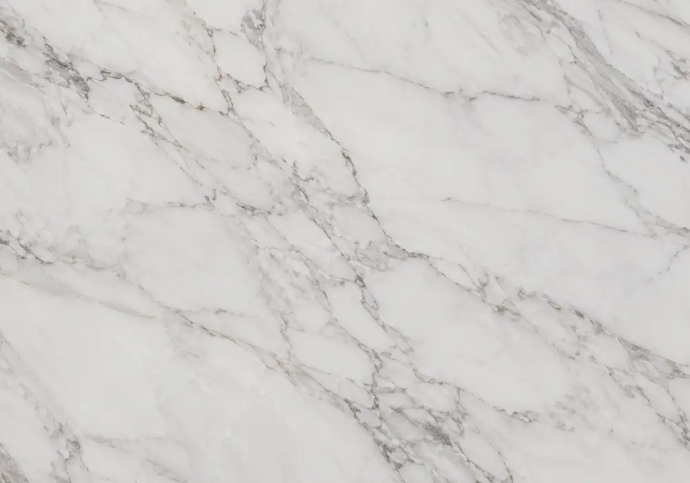 Ajax marble slabs matched in a showroom with coordinated flowing grey, gold and light-brown veining