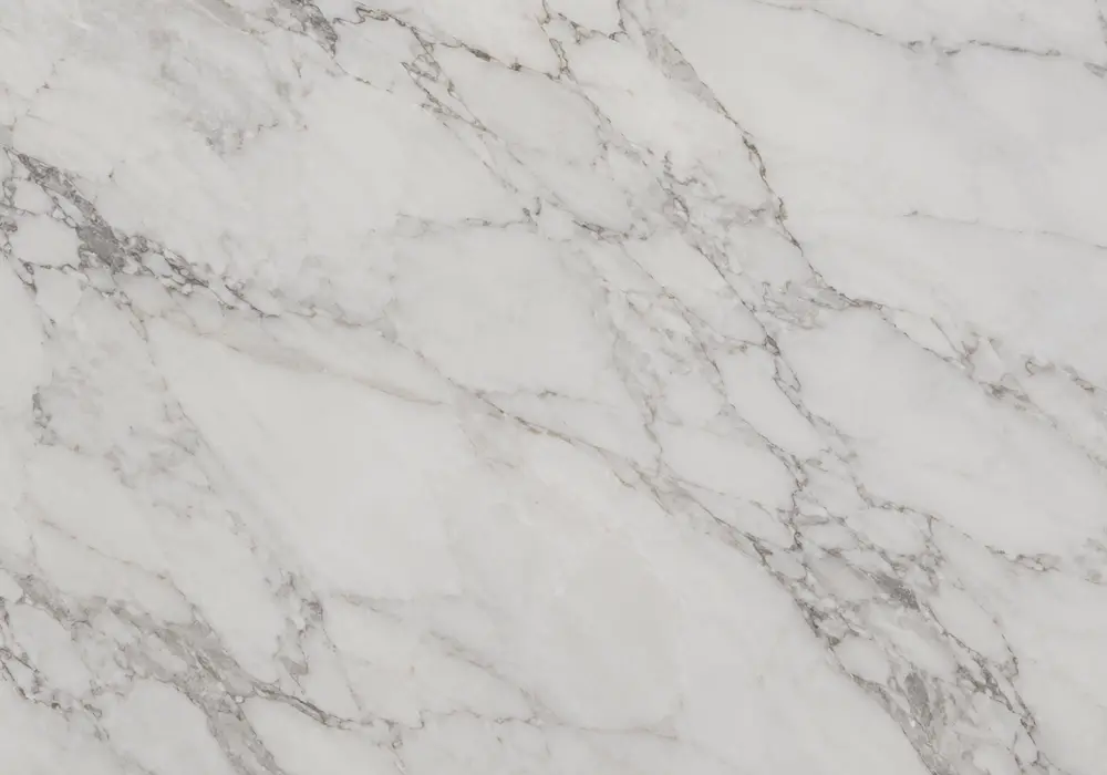 Arabescato Orobico Rosso marble bookmatched feature wall with deep red, burgundy, charcoal and black movement.