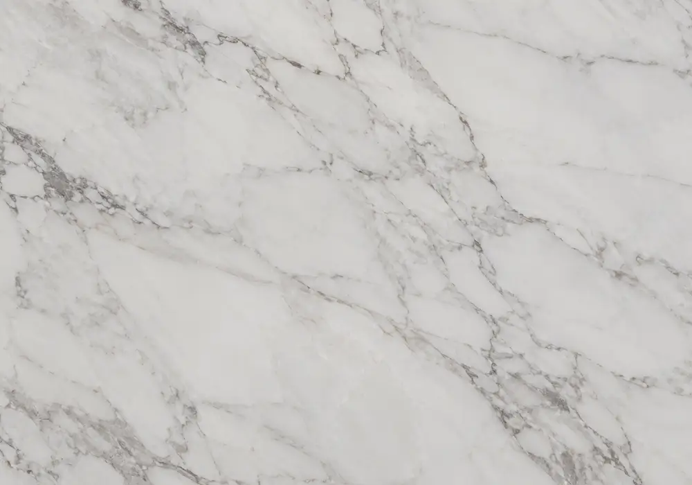 Arabiscato marble price image: white, grey and blue, brecciated fragments and branching veins, across the polished surface.