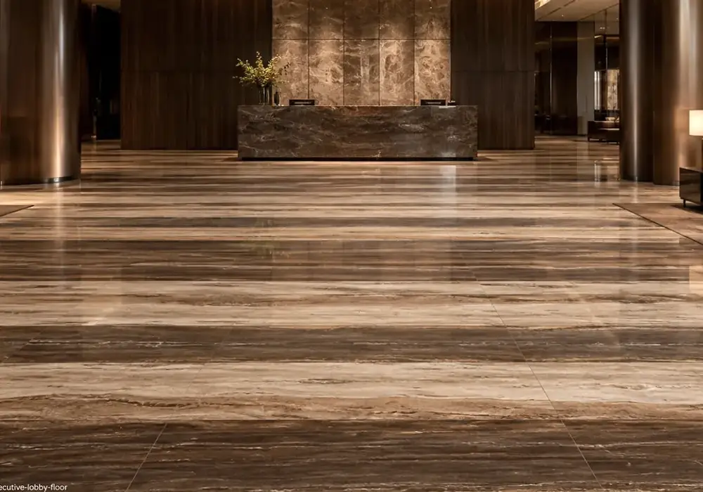 Walnut Armani Brown Marble shows soft cream grain and bronze depth, presenting the elegant Bronze Armani marble appearance.