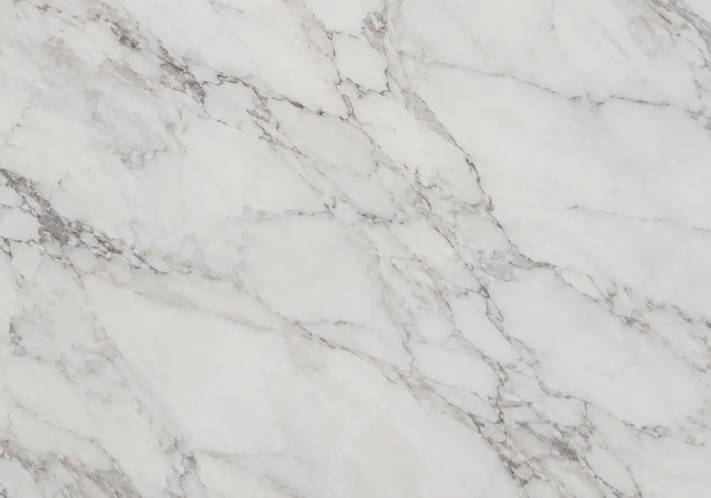 Armani Gray Marble shown in polished and honed finishes in a luxury stone gallery with upright slabs