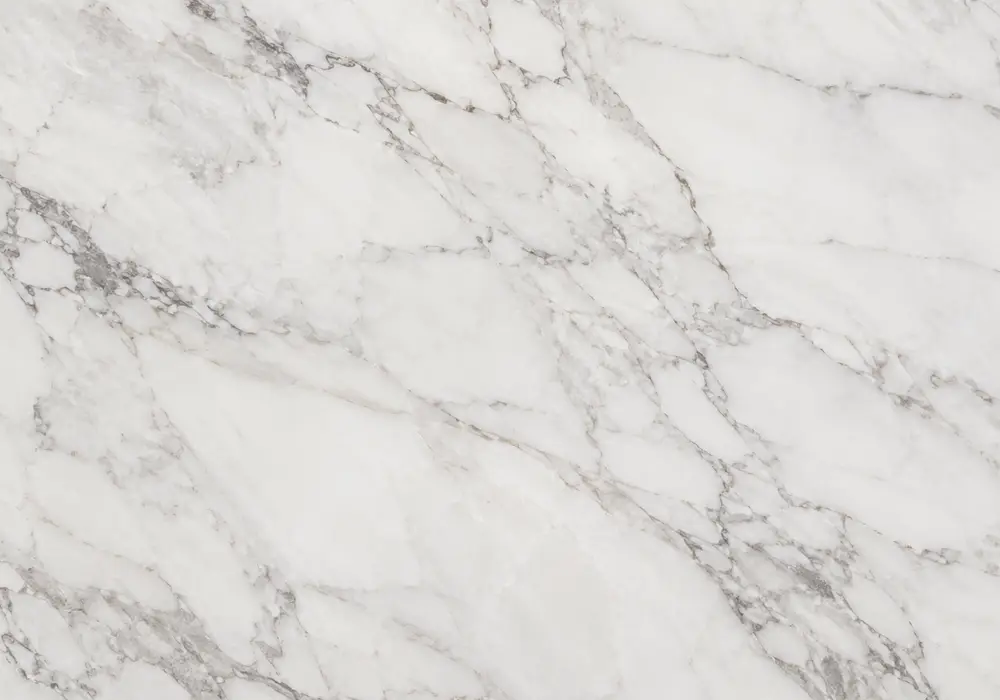 Black And White Marble reception feature wall with large natural slabs in a contemporary stone showroom