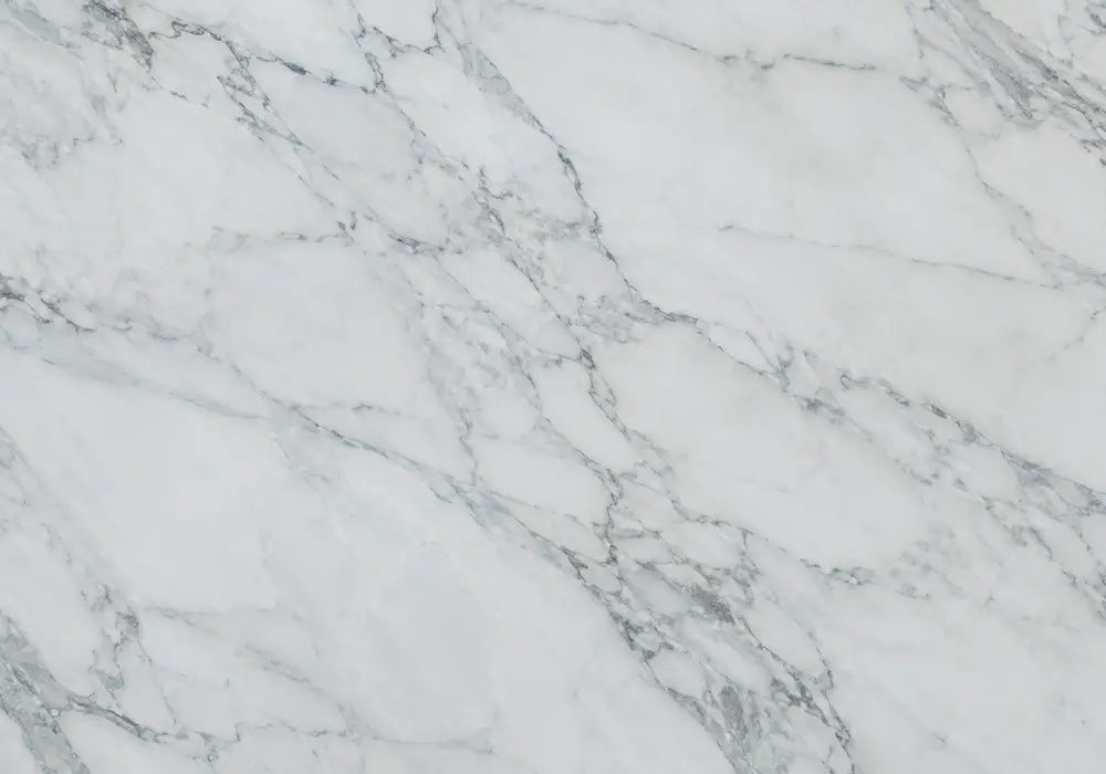Blue Sky marble tiles shown as polished indoor slabs and honed exterior pieces with aqua clouding and varied blue saturation