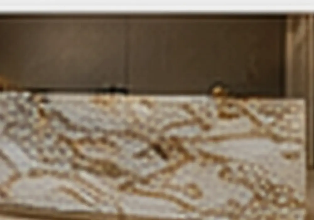 high-variation stone slabs displayed with a polished statement panel, honed sample and dramatic burgundy-purple brecciation.