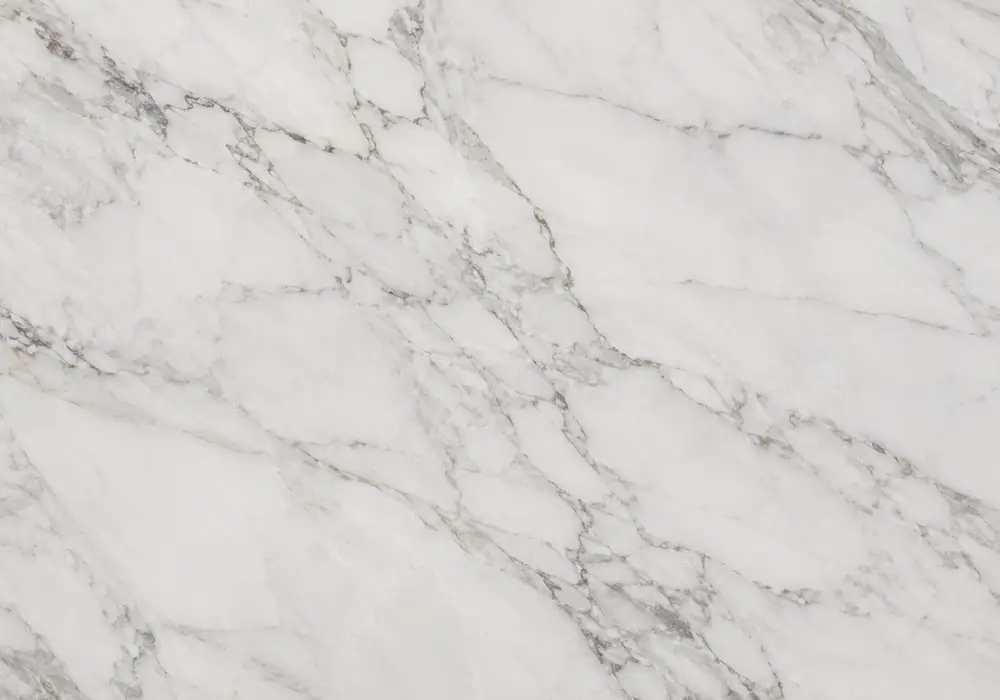 Golden Vein Calacatta in a luxury kitchen, showing natural veining, realistic stone depth and refined architectural detail.