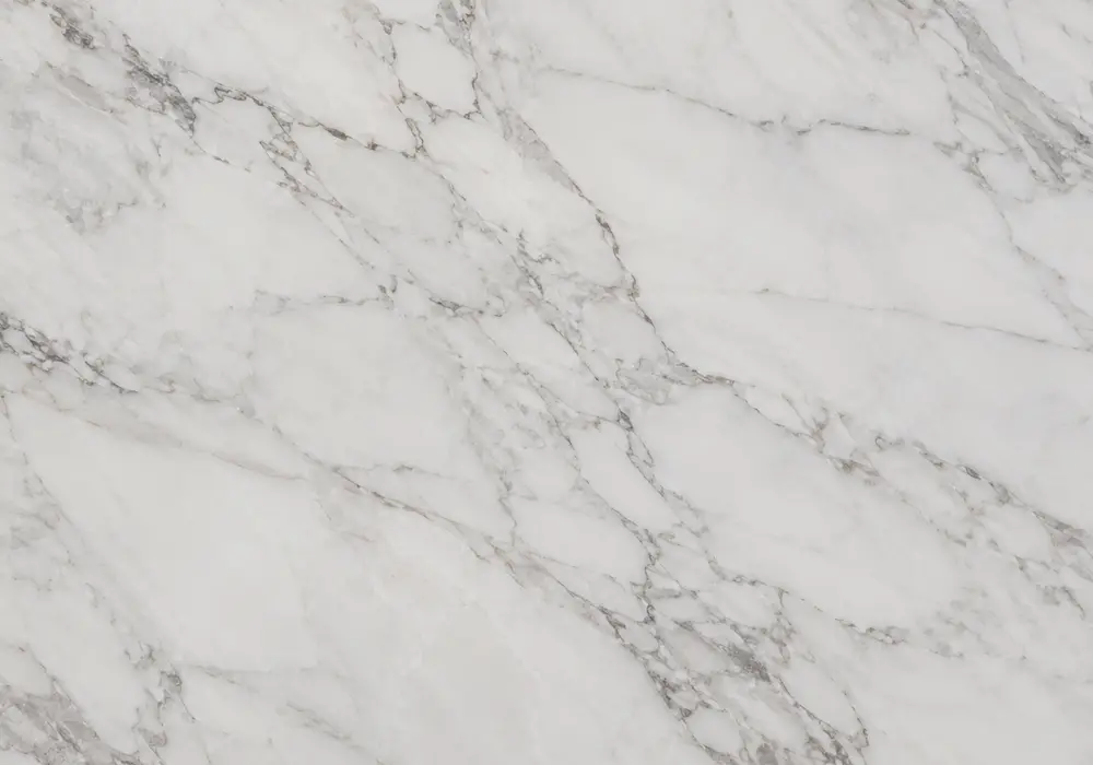 Cremo Delicato marble in a luxury kitchen, showing natural veining, realistic stone depth and refined architectural detail.