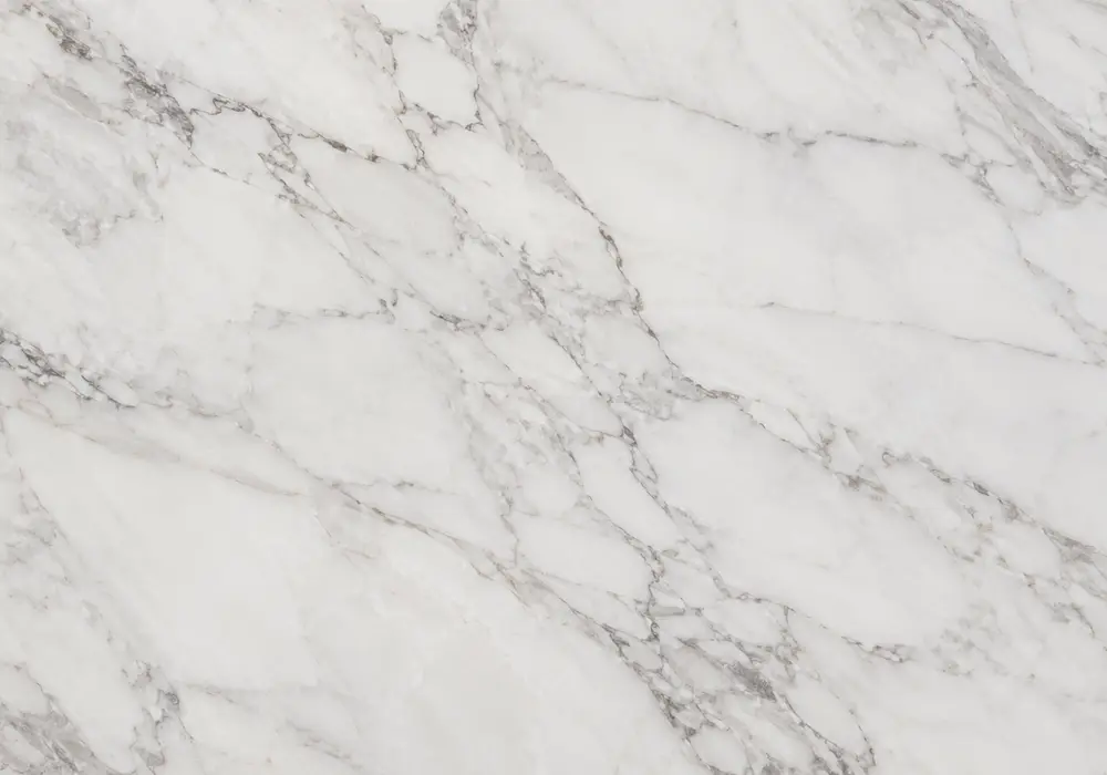 Calacatta Cremo marble luxury reception wall with creamy white stone and elegant warm grey-beige movement