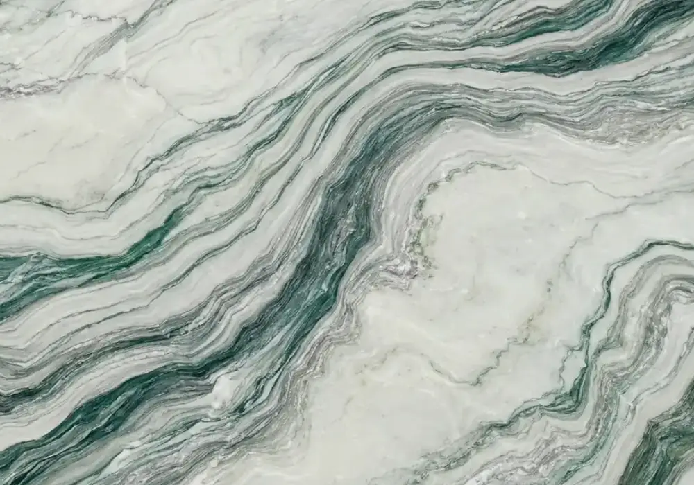 Cipollino marble price reference for a luxury foyer, with natural veining, polished depth and refined architectural detail.