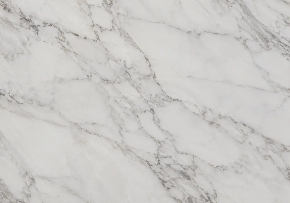 Copacabana marble dramatic bookmatched wall with bold black stone and sweeping white-grey wave patterns