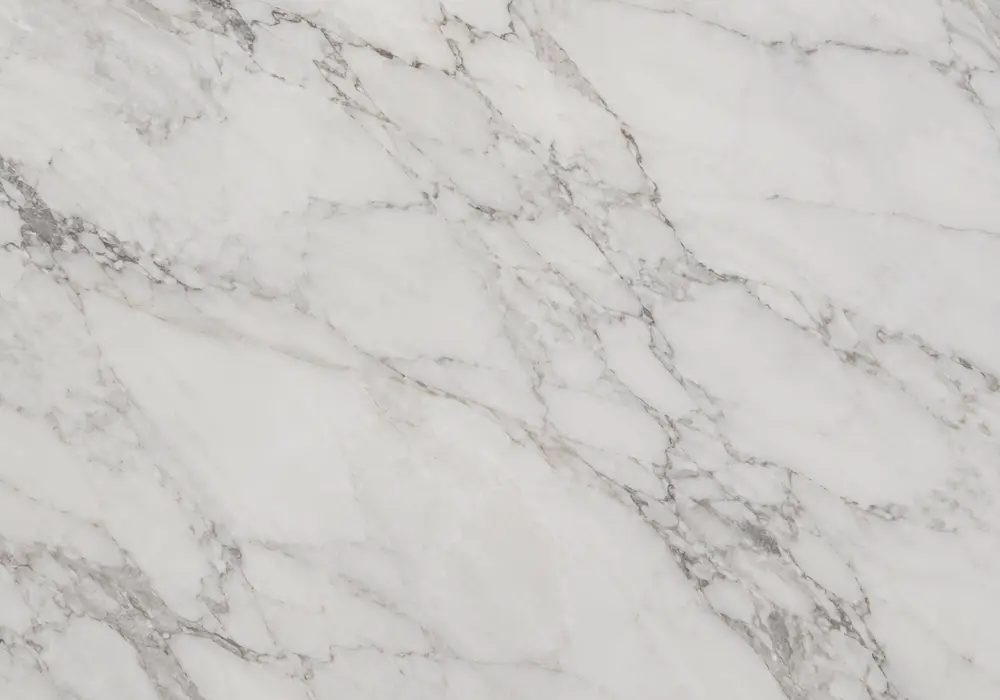 White Rose marble used in a spa bathroom, showing natural veining, realistic stone depth and refined architectural detail.