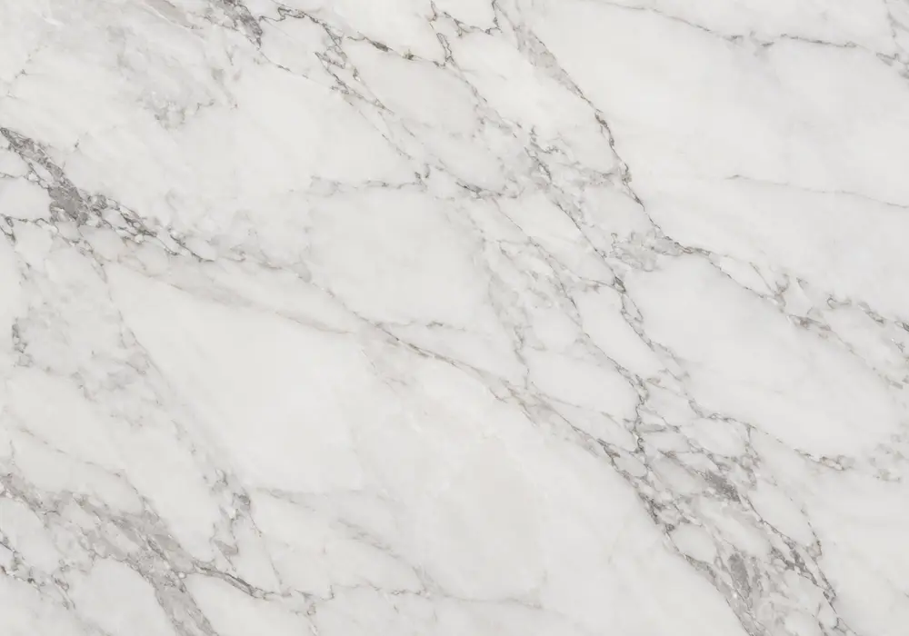 Dolomite Marble luxury console table with crisp white-grey stone and soft silver and taupe veining.