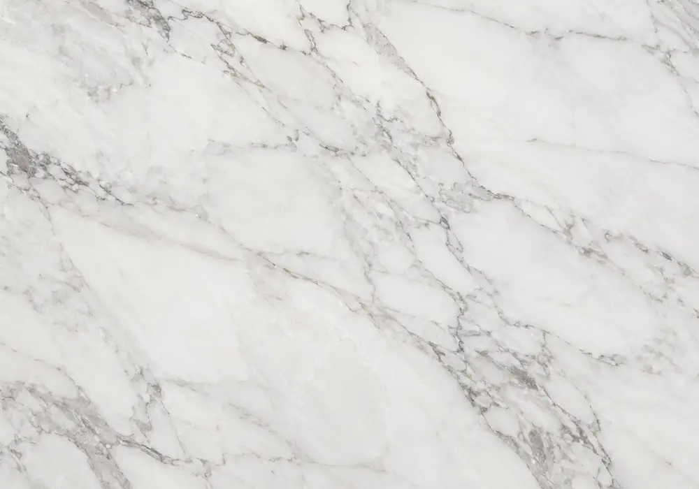 Layered brown Emperador Marble features cream calcite webs and fossils, capturing the rich Spanish brown marble family look.