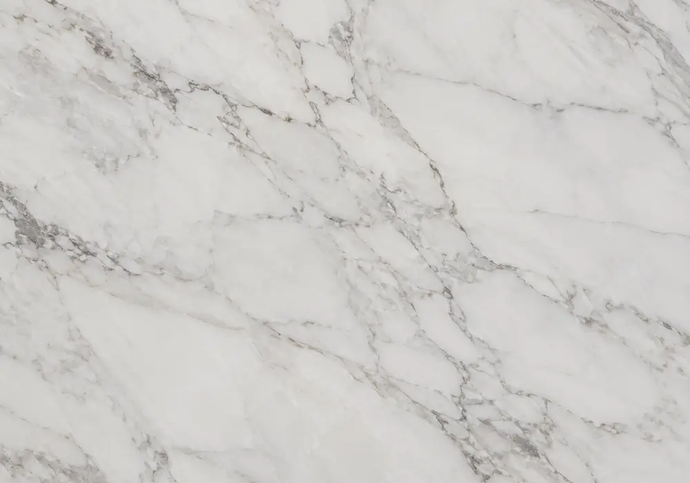 Bergamo grey marble in a luxury living room, with natural veining, realistic stone depth and refined architectural detail.