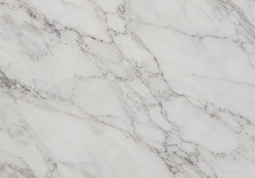 blue-grey natural stone in a spa bathroom, showing authentic veining, polished surfaces and realistic architectural detail.