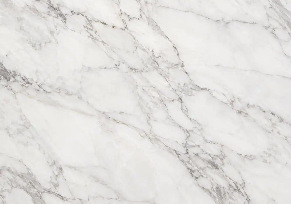 Makrana White marble elegant lobby wall with dense bright-white stone and subtle grey, beige and warm mineral lines.