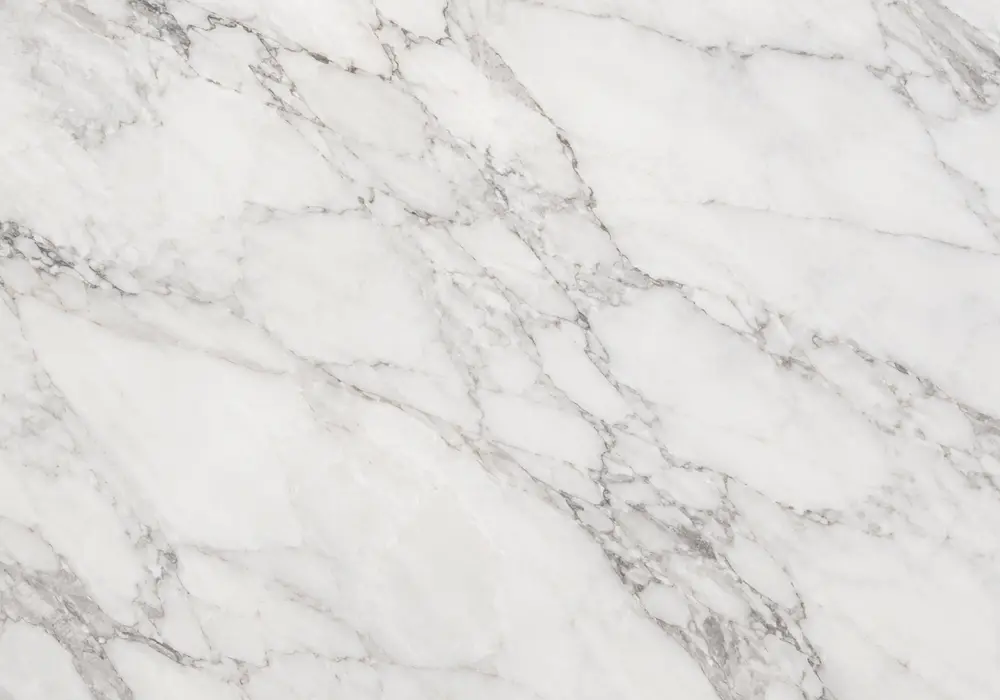 Kishangarh White marble showcased in an Indian villa foyer, showing realistic stone depth and refined architectural detail.