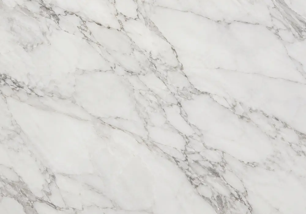 Nestos Beige marble foyer feature wall with creamy beige stone and straight directional grey-brown veins.