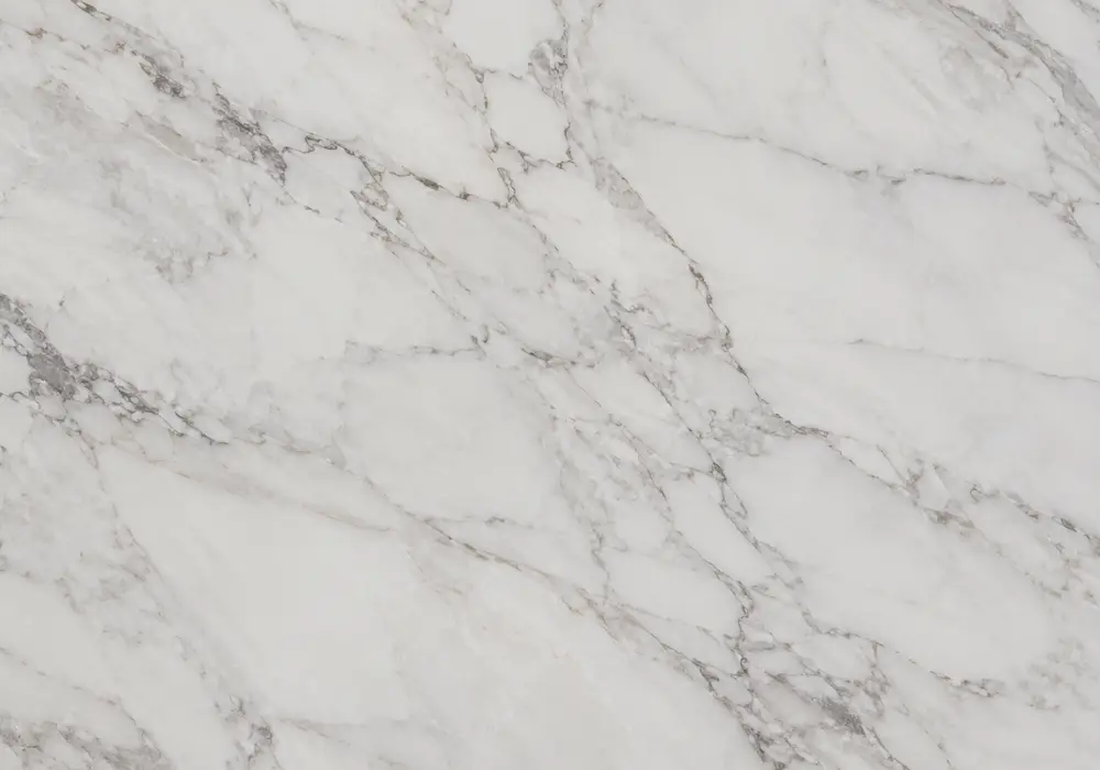 Saint Laurent vs Sahara Noir on countertops, fireplace and wall, comparing brown-black gold veins with sharp linear streaks.