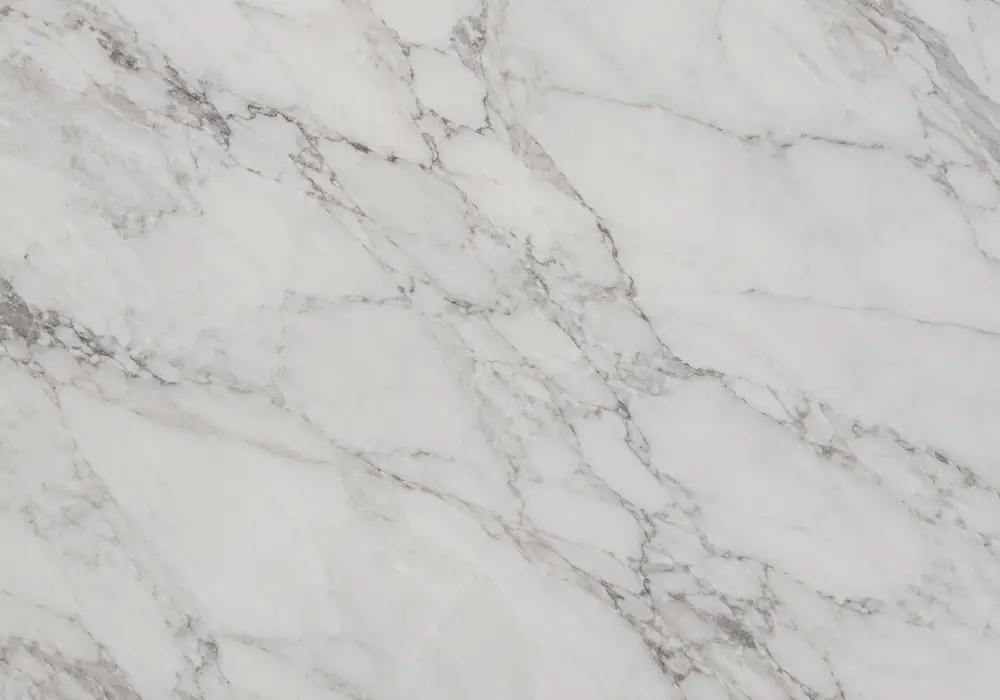 Polished grey and brown stone for Arabescato Orobico Grigio, featuring flowing waves, folded layers, plus fine mineral depth.