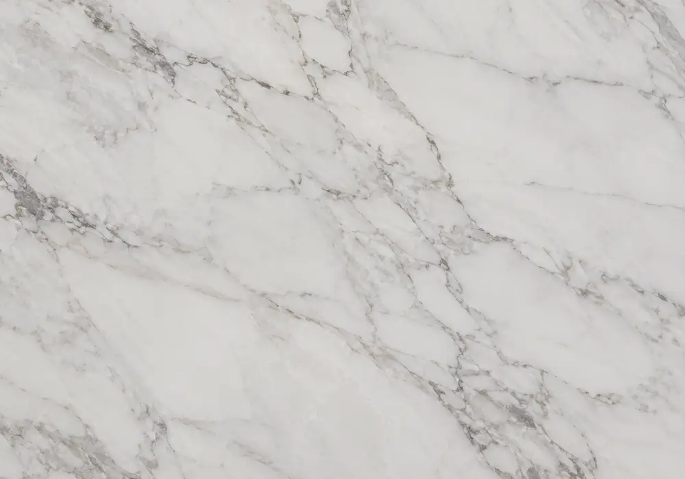 sunny grey marble flooring with honed bathroom floor, reception counter and vanity, crossed by fine pale silver-white veins.