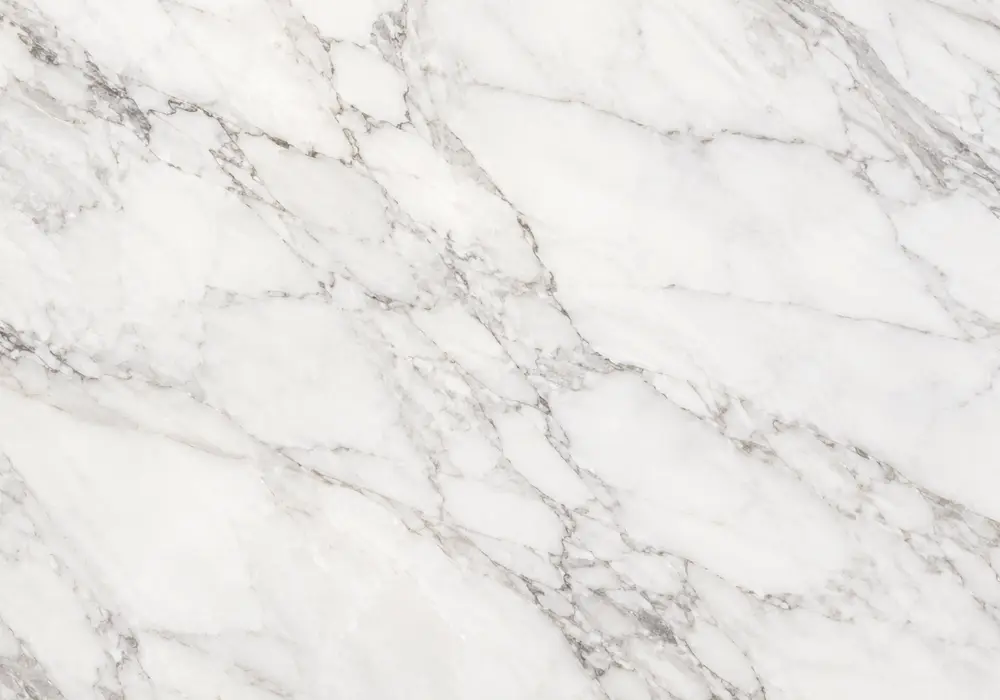 Palisandro slabs with fine cream, grey and blue-grey veins used on aligned flooring, wall panels, stairs and vanity surfaces.