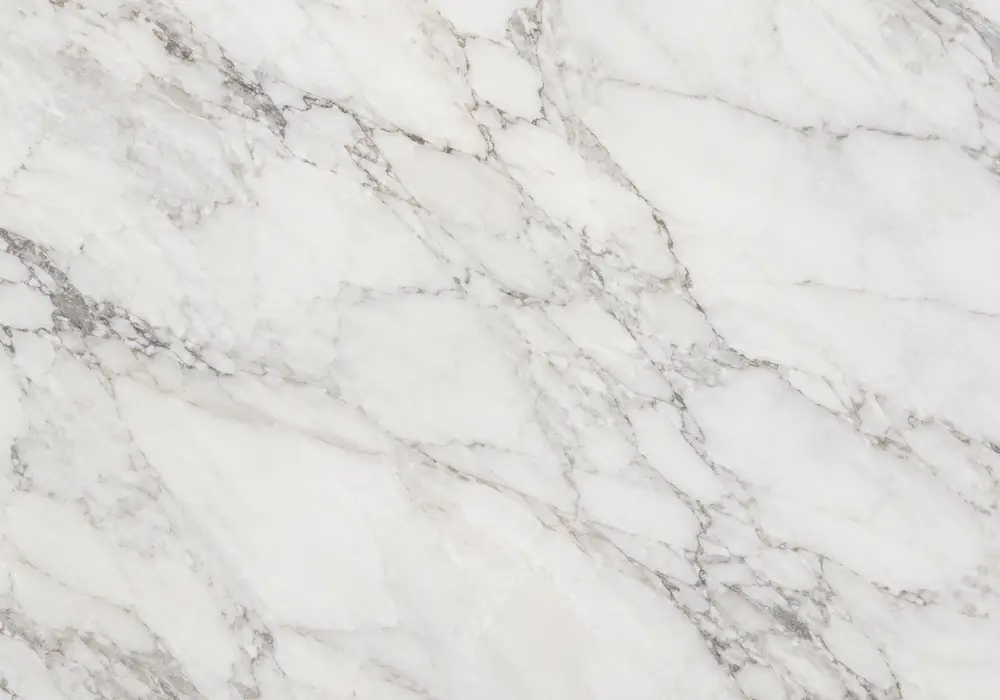 Palisandro marble linear dining tabletop with cream-beige stone and fine directional wood-like veining
