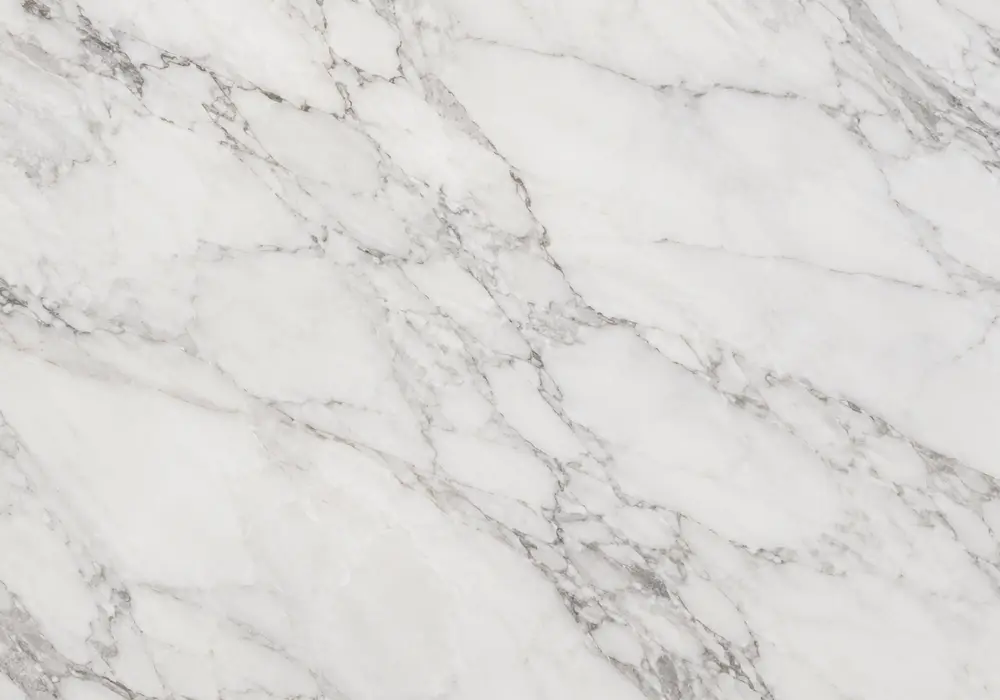Palissandro Classico marble linear feature wall with ivory stone and fine parallel grey-beige veining