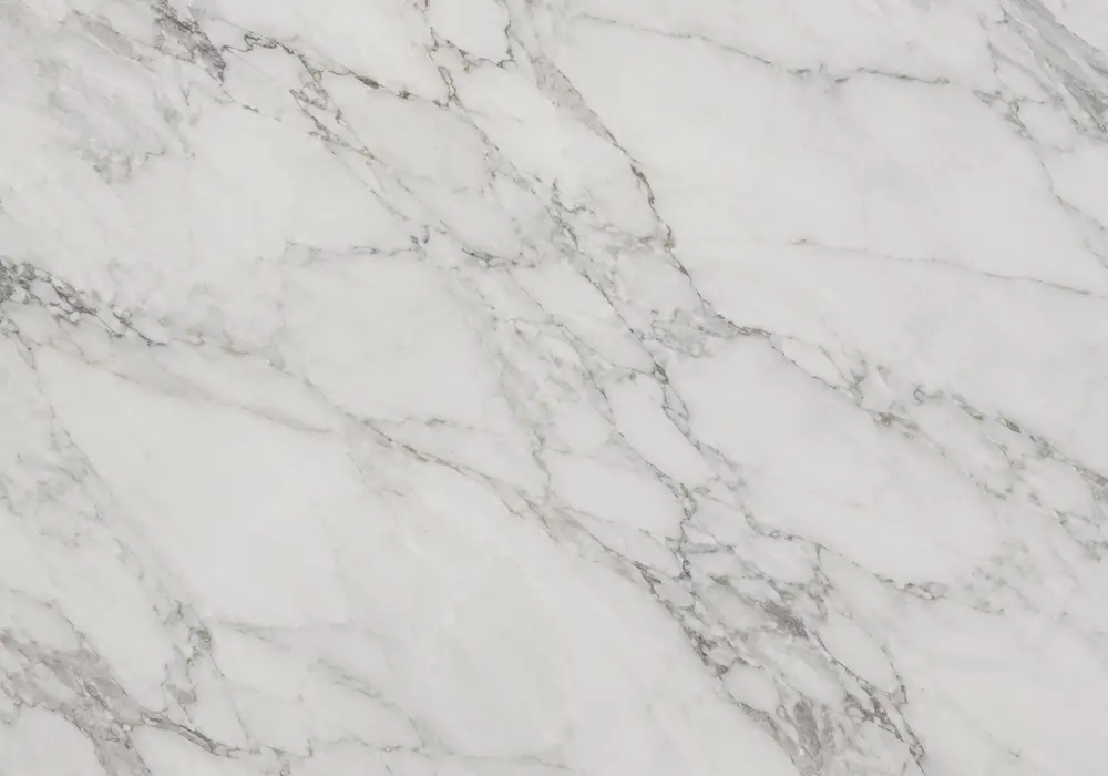 Picasso countertop displayed with light, dark and white-grey trade-name slab variants in polished and honed showroom finishes