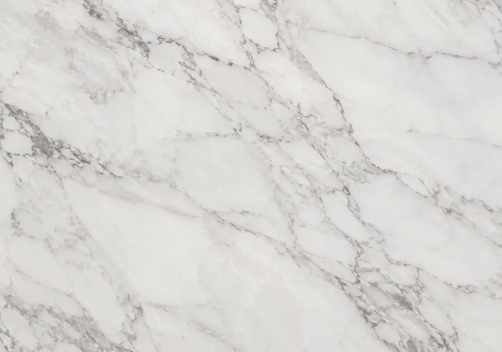 Picasso marble statement gallery wall panel with graphic abstract veining and strong light-dark mineral contrast.