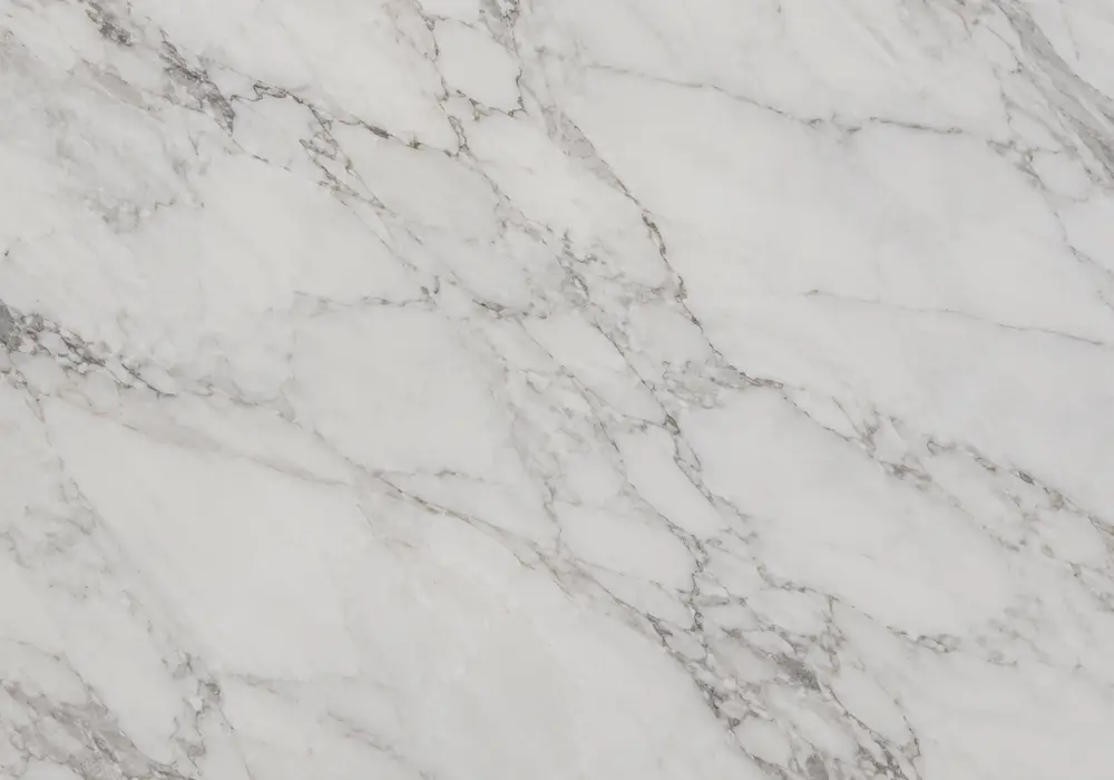 Kavala White marble in a luxury spa bathroom, showing natural veining, realistic depth and refined architectural detail.