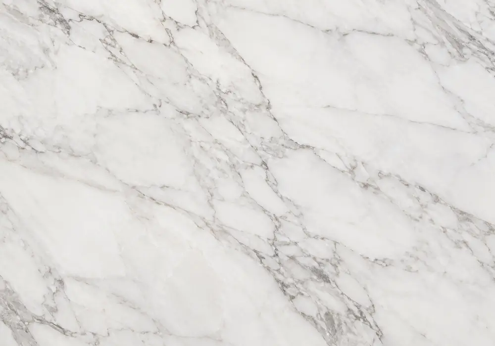 Purple marble bookmatched feature wall with violet and plum stone accented by pale, grey and contrasting mineral veins.