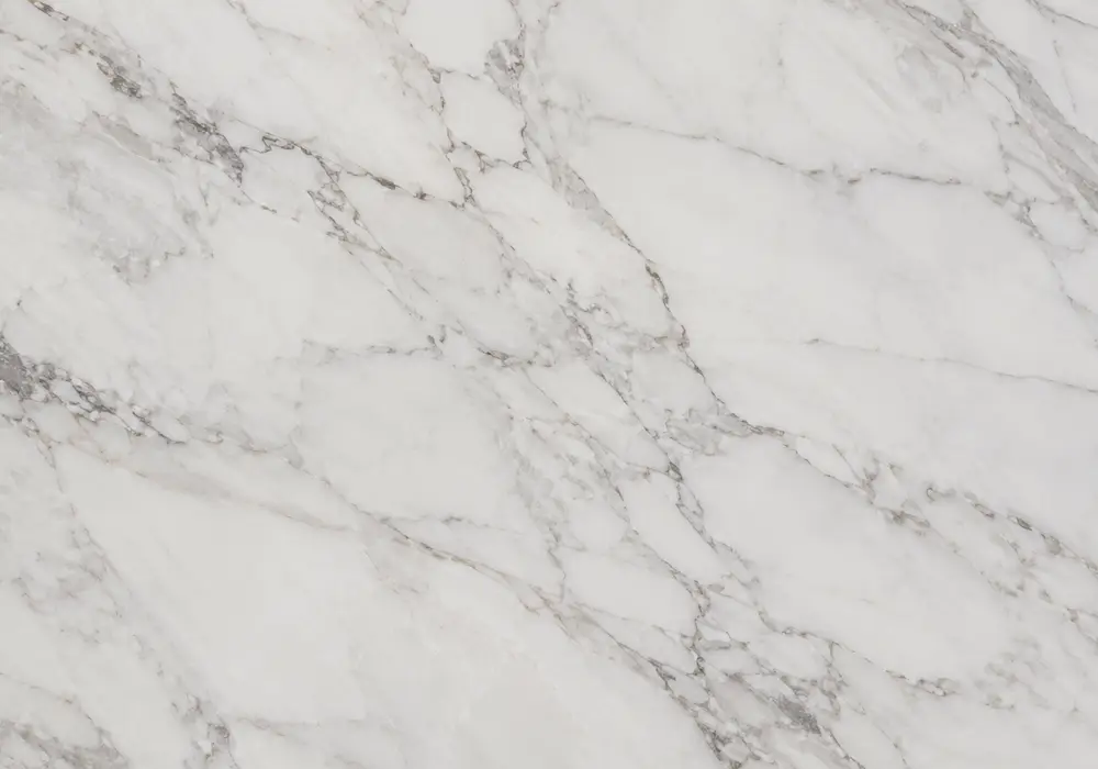 Layered Arabescato Orobico Rosso slab with burgundy, charcoal, cream and gold ribbons flowing through rich mineral depth.