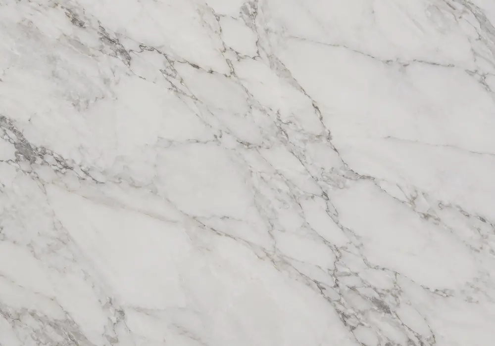 Saint Laurent Marble architectural wall panel in a luxury stone showroom with full slabs and soft gallery lighting