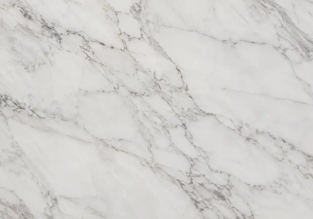 Silver Serpeggiante marble foyer wall display with cool silver-grey stone and long flowing parallel veins.