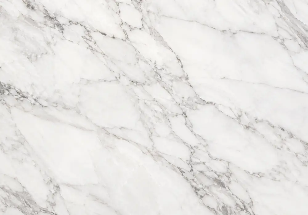 Silver Wave marble feature wall cladding with charcoal stone and flowing silver, white, beige and gold wood-grain bands.