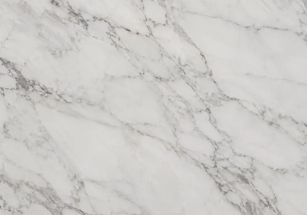 Sivec marble Dubai façade with monument stone, public flooring, stairs, walls and countertop in fine white crystalline tones