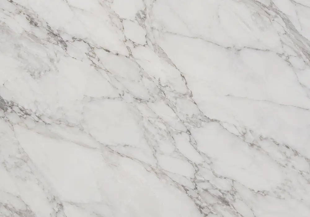 Staturio marble price displayed in white and grey tones with branching veins and natural veining, with smooth luminous depth.