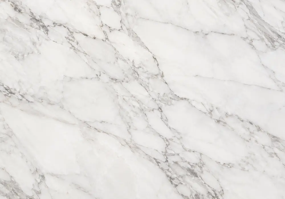 Tropical Storm quartzite in a luxury kitchen, showing natural veining, realistic depth and refined architectural detail.
