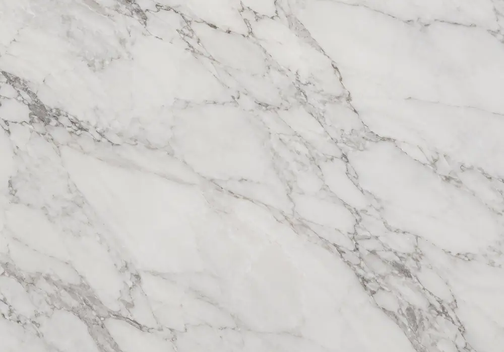 Dynamic Tropical Storm marble slab with black, blue-grey and charcoal layers, pearl-white streams and fine muted-gold veins.