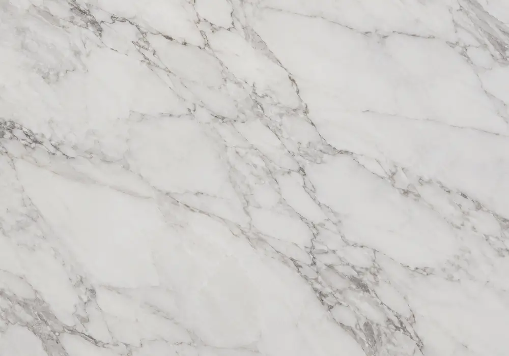 Tura Marble fabrication through pale limestone slabs, cut edges and honed, brushed, aged and polished comparison samples