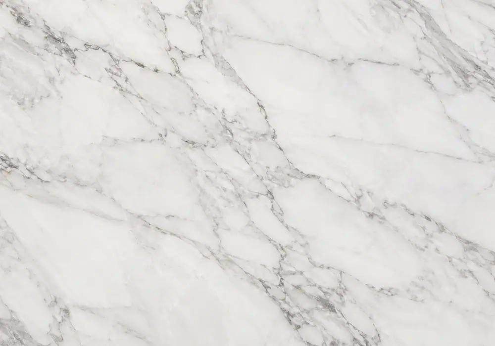 Venus White marble luxury console surface with bright white stone and delicate soft-grey natural veining