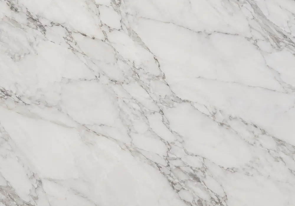 White and Gold marble luxury bookmatched wall with luminous white stone and mirrored warm gold veining