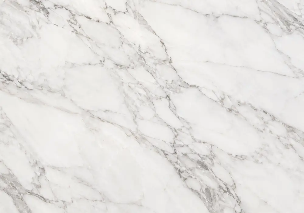 Calacatta Green marble in a luxury bathroom, with authentic veining, polished stone depth and refined architectural detail.