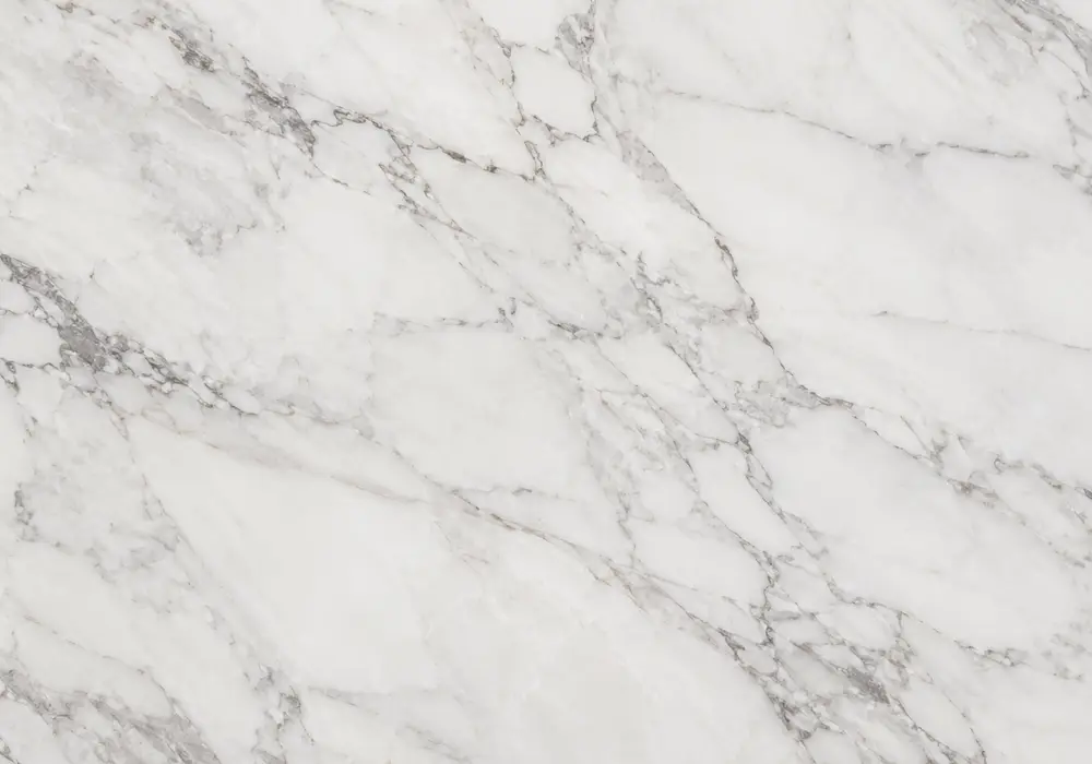 White and Grey marble foyer wall display with pale stone and elegant silver, graphite and cloudy grey movement.