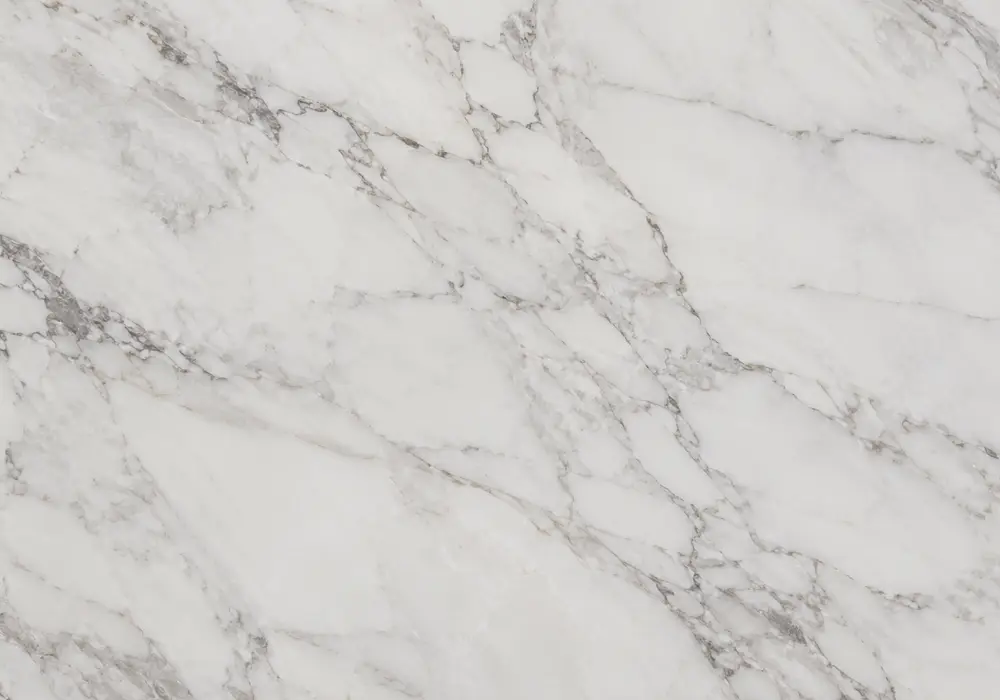 White marble with red veins artistic dining tabletop with bright stone and striking flowing red mineral lines