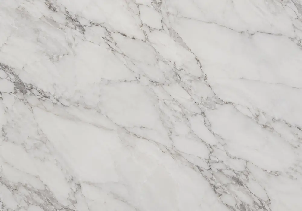 Rojo Coralito marble in a luxury dining room, with natural veining, realistic stone depth and refined architectural detail.