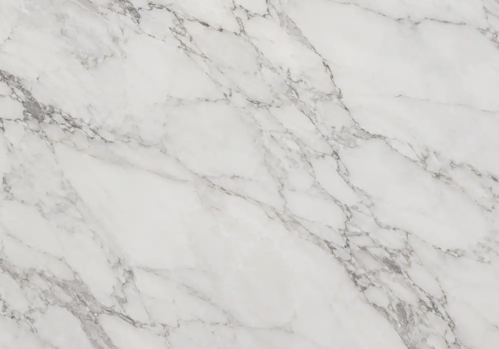 Check white pearl marble price for a luminous ivory slab with pearly crystal grain, grey clouds, beige wisps and taupe veins.