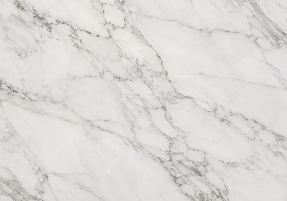 White Wood Grain marble slab image with white and grey, fine stone grain and natural veining, with authentic stone texture.